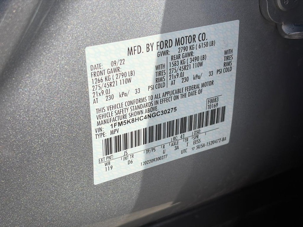 2022 Ford Explorer Platinum 4WD