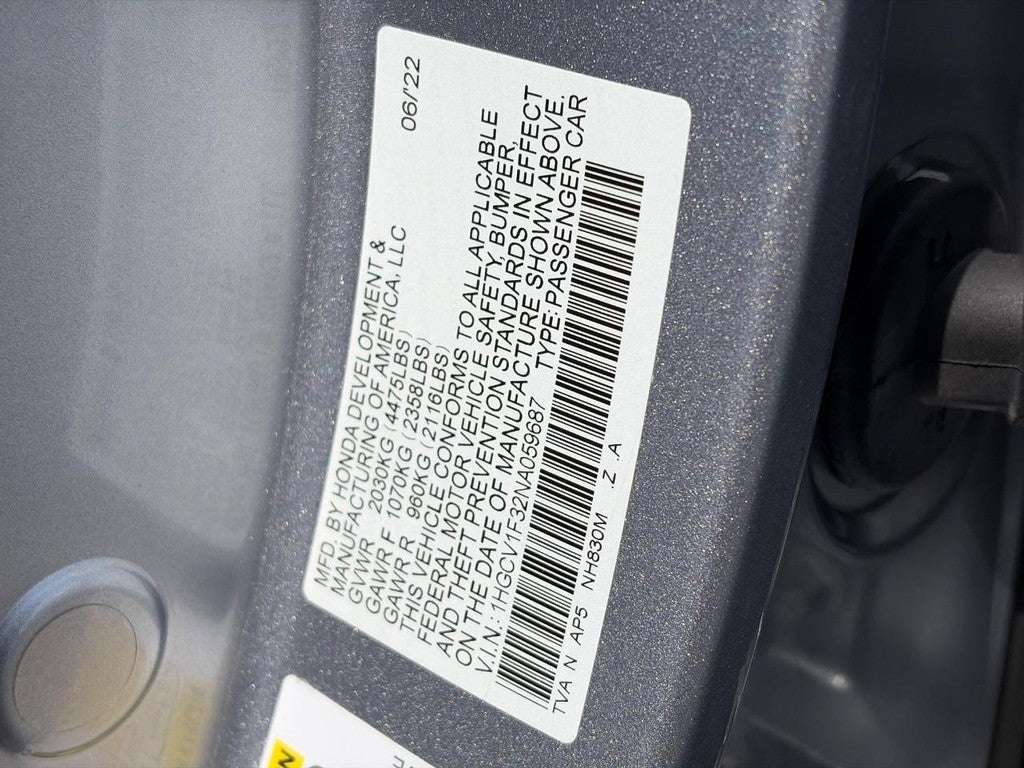 2022 Honda Accord Sedan Sport 1.5T CVT