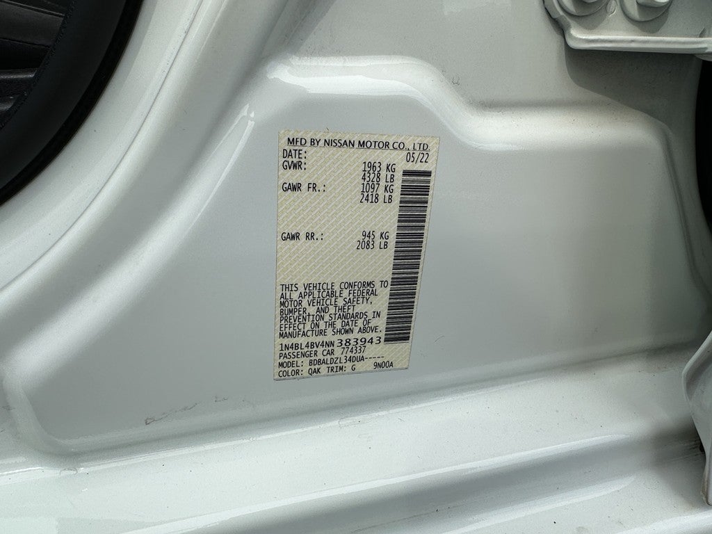 2022 Nissan Altima 2.5 S Sedan