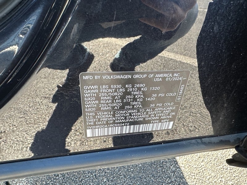 2024 Volkswagen Atlas 2.0T SE w/Technology 4MOTION