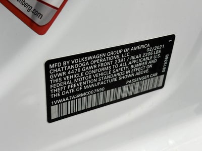 2021 Volkswagen Passat 2.0T S Auto