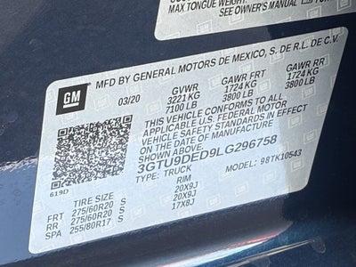 2020 GMC Sierra 1500 4WD Crew Cab 147" SLT