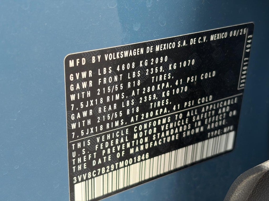 2026 Volkswagen Taos S 4MOTION