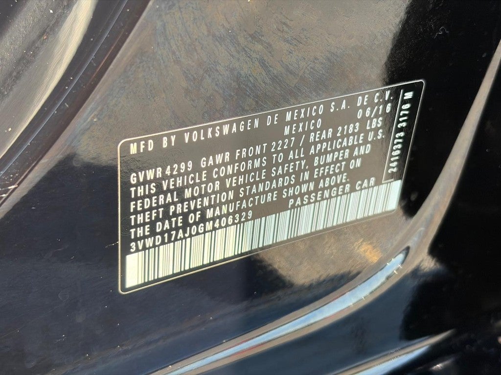 2016 Volkswagen Jetta 4dr Auto 1.8T Sport PZEV