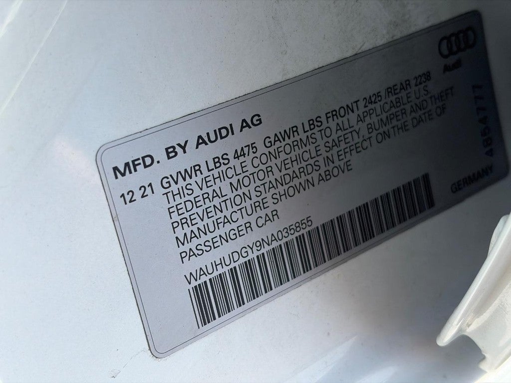 2022 Audi A3 Premium Plus 40 TFSI quattro