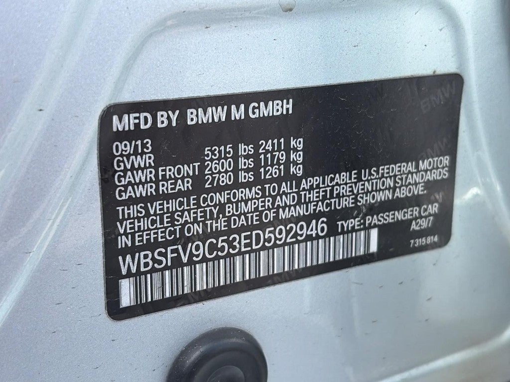 2014 BMW M5 4dr Sdn