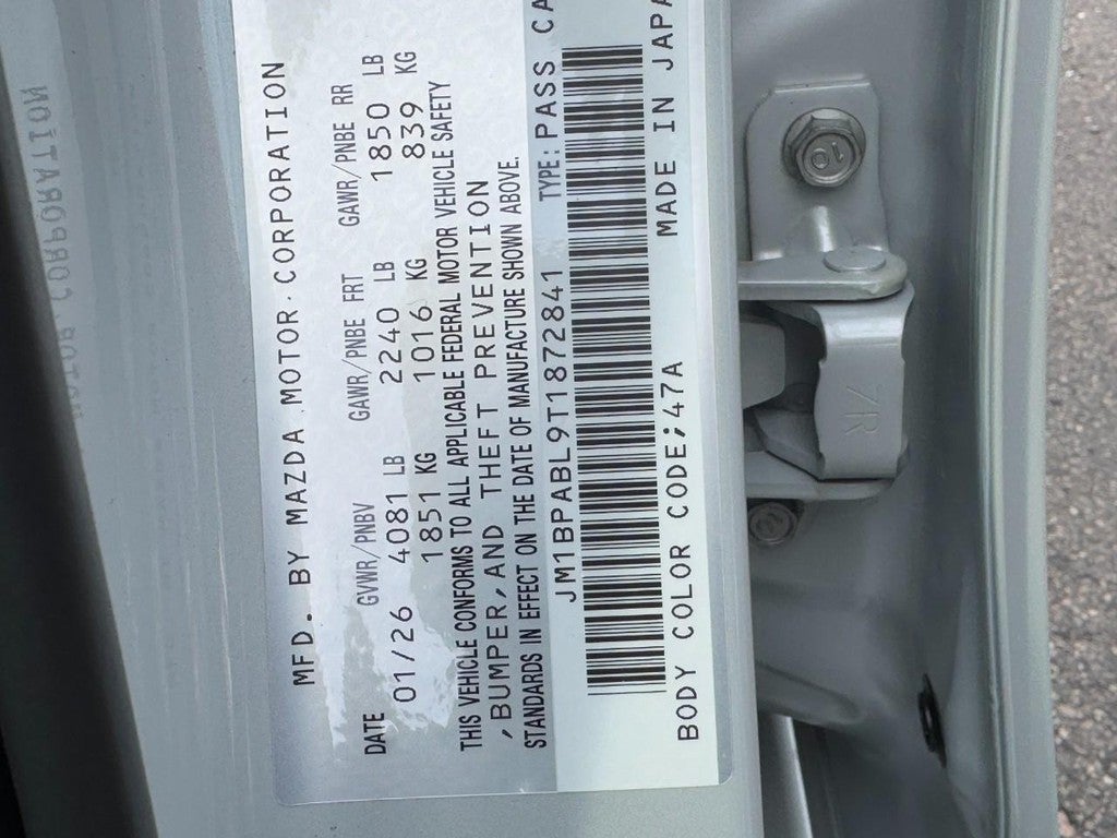 2026 Mazda Mazda3 Sedan 2.5 S Select Sport