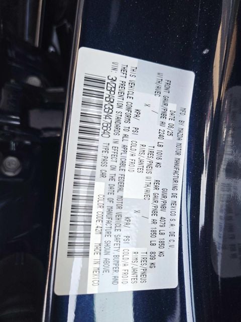 2025 Mazda Mazda3 Sedan 2.5 S Select Sport