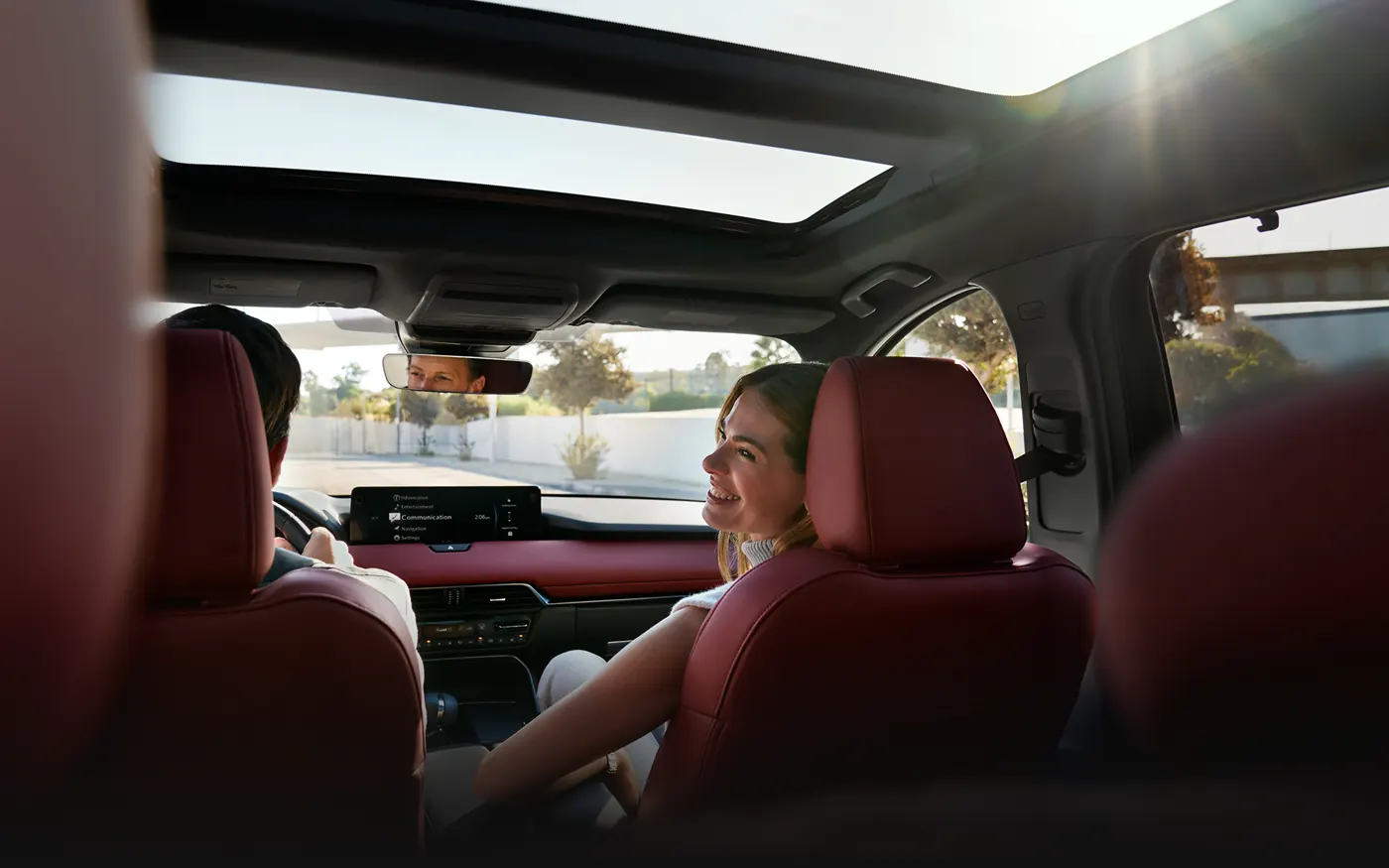 Friends riding in the 2-row 2027 Mazda CX-90 | Bommarito Mazda St. Peters in St. Peters MO
