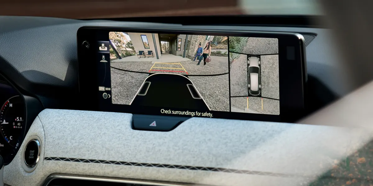 2027 Mazda CX-90 360° View Monitor on the center display | Bommarito Mazda St. Peters in St. Peters MO