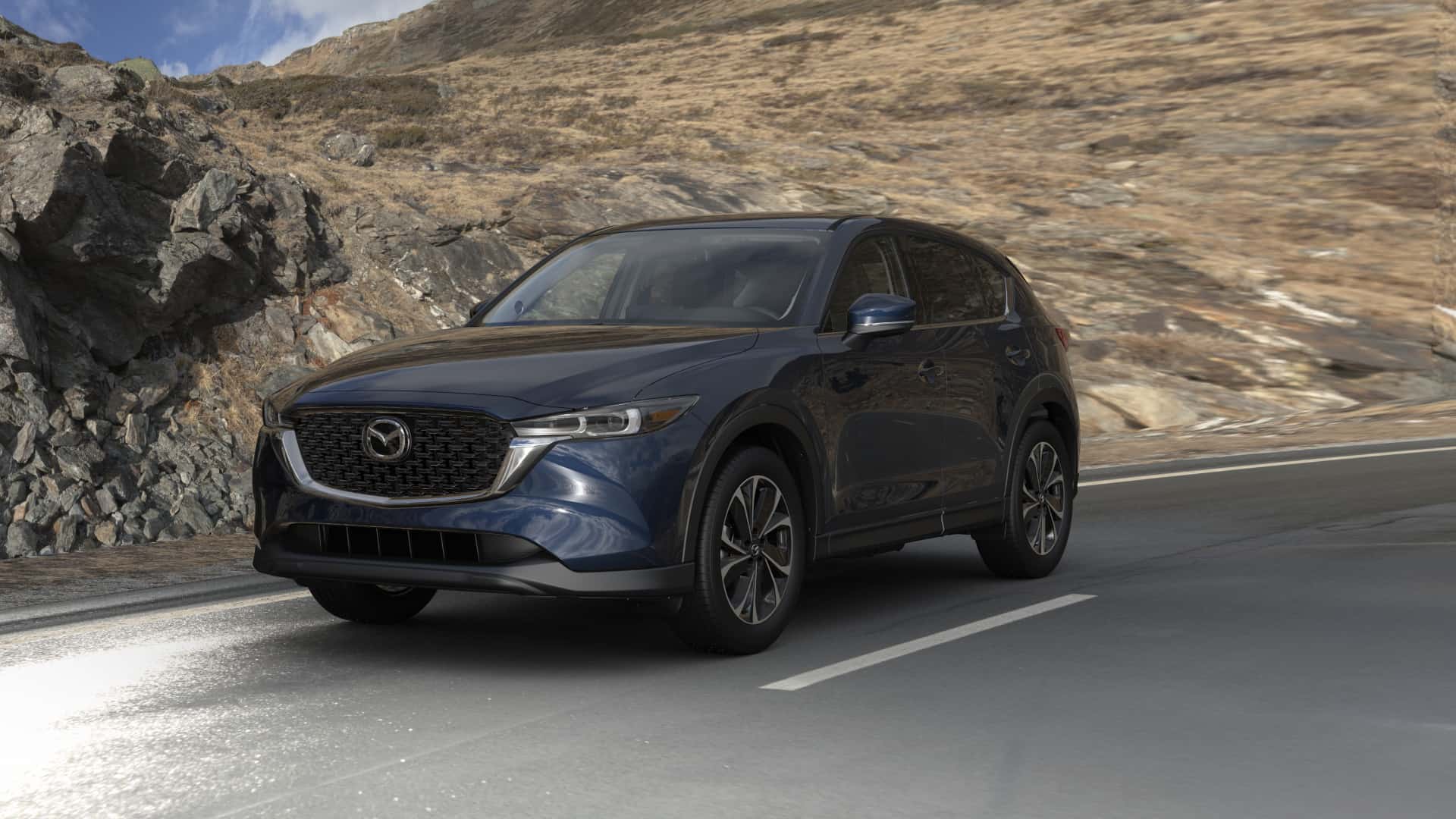 2023 Mazda CX-5 2.5 S Premium Deep Crystal Blue Mica | Bommarito Mazda St. Peters in St. Peters MO