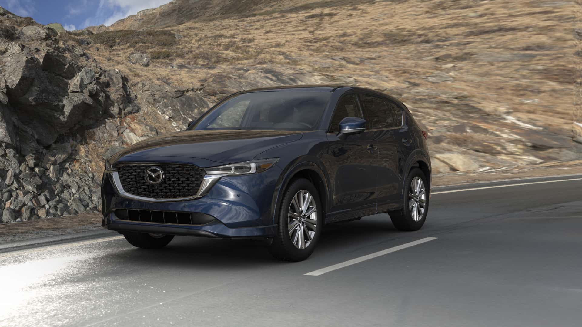 2023 Mazda CX-5 2.5 Turbo Signature Deep Crystal Blue Mica| Bommarito Mazda St. Peters in St. Peters MO
