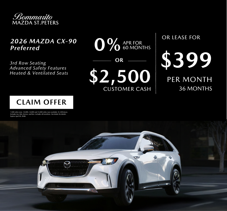 2026 Mazda CX-90 0% APR OR Lease $399