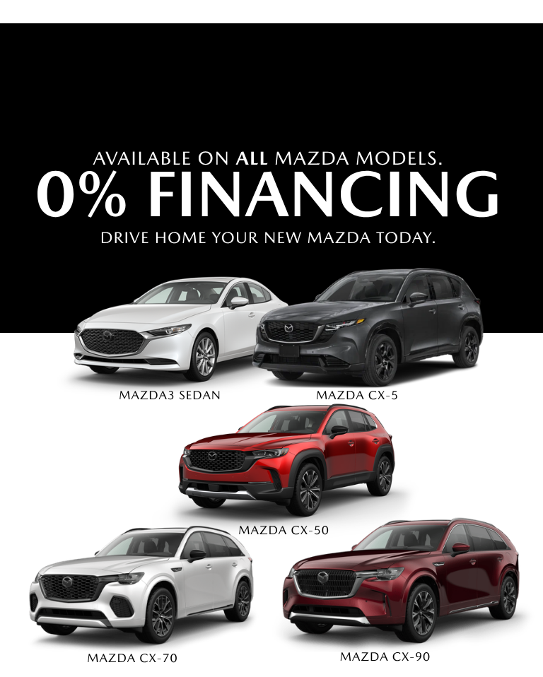 0% Financing On All Mazda Models