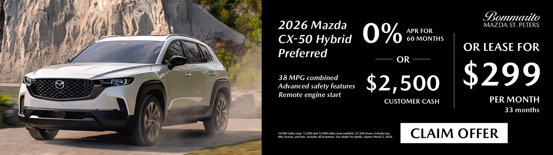 2026 Mazda CX-50 Preferred 0% APR
