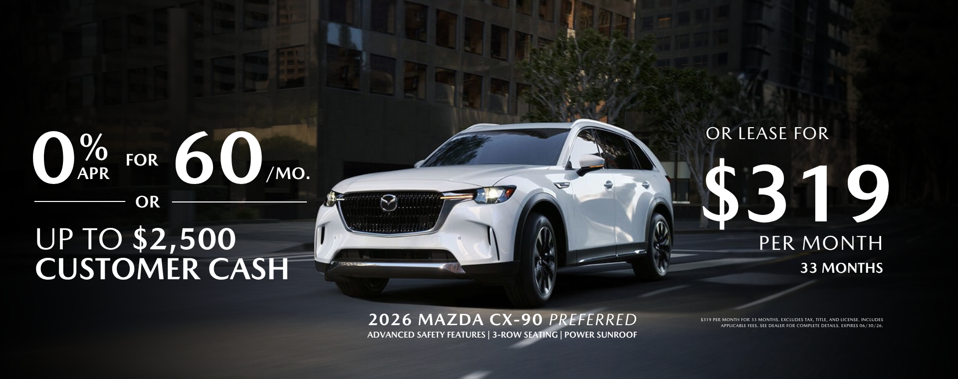2026 Mazda CX-90 Preferred 0% APR 