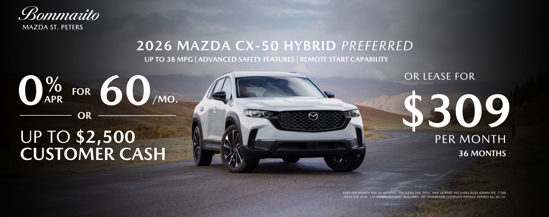 2026 Mazda CX-50 Hybrid Preferred 0% APR