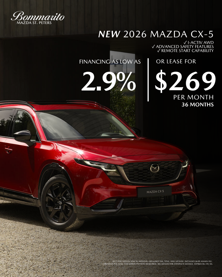 2026 Mazda CX-5 2.9% APR OR Lease $269